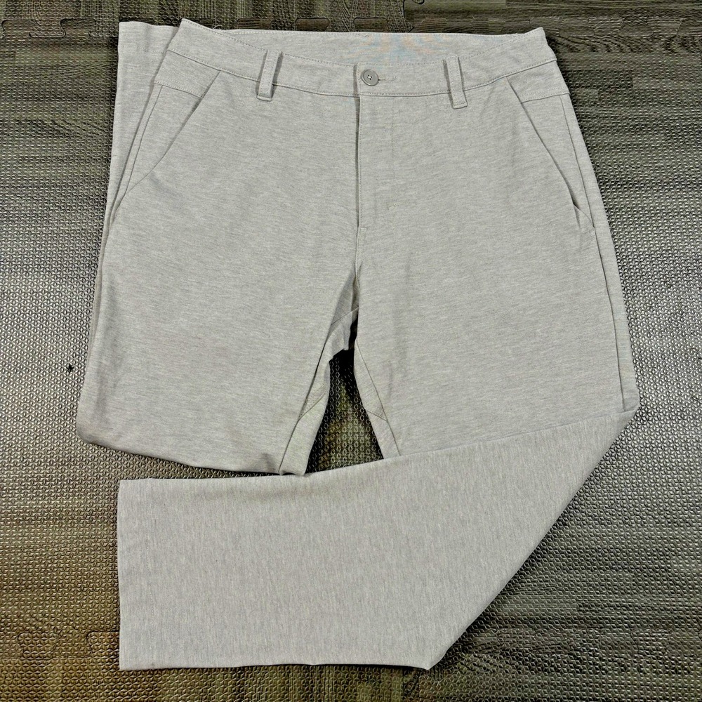 BYLT Everyday Pant Mens 32 Gray Slim Fit Stretch Chino Casual Travel